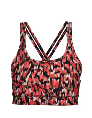 Fitness Printed Strapped Bra