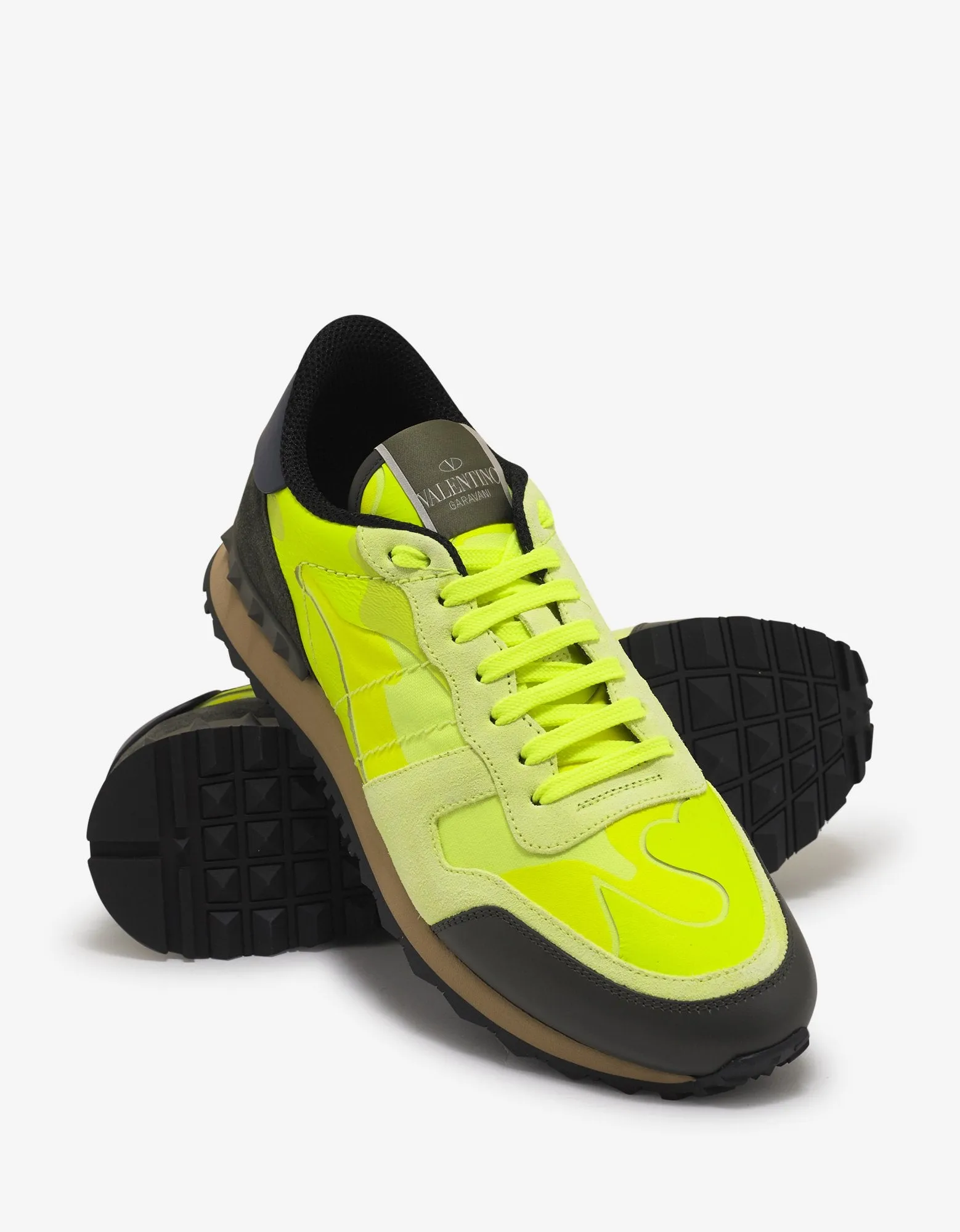 Florescent Yellow Camouflage Rockrunner Trainers