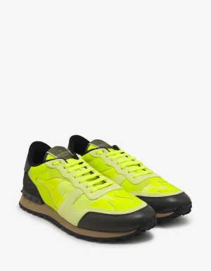 Florescent Yellow Camouflage Rockrunner Trainers