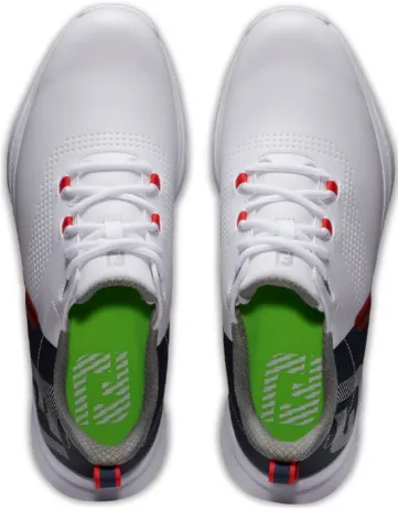 FootJoy Men's Fuel Sport 23 Golf Shoes White/Navy/Lime