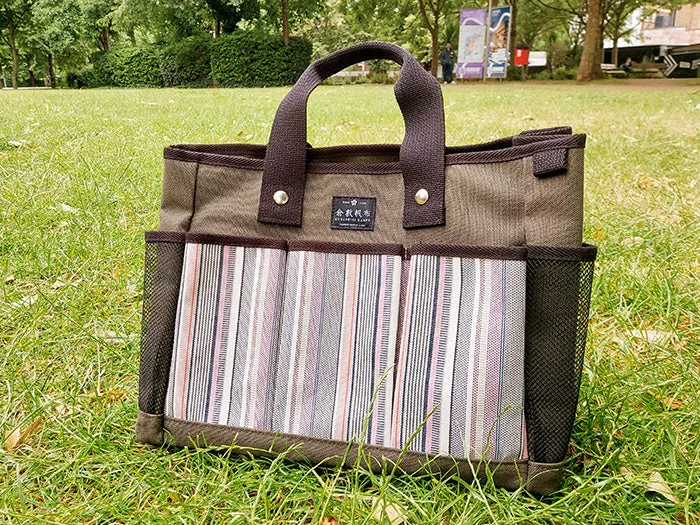 Gardening Bag by Kurashiki Hampu Stripes