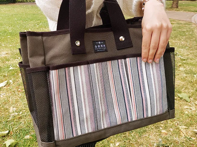 Gardening Bag by Kurashiki Hampu Stripes