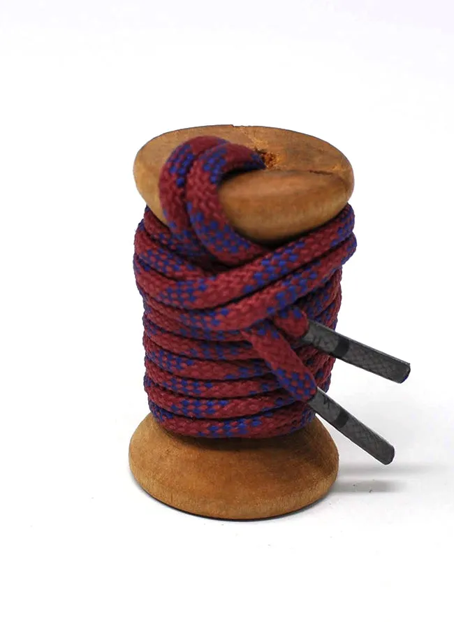 Garnet & Navy Classic Round Golf Laces