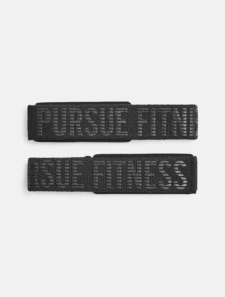 Gel Padded Lifting Straps - Blackout