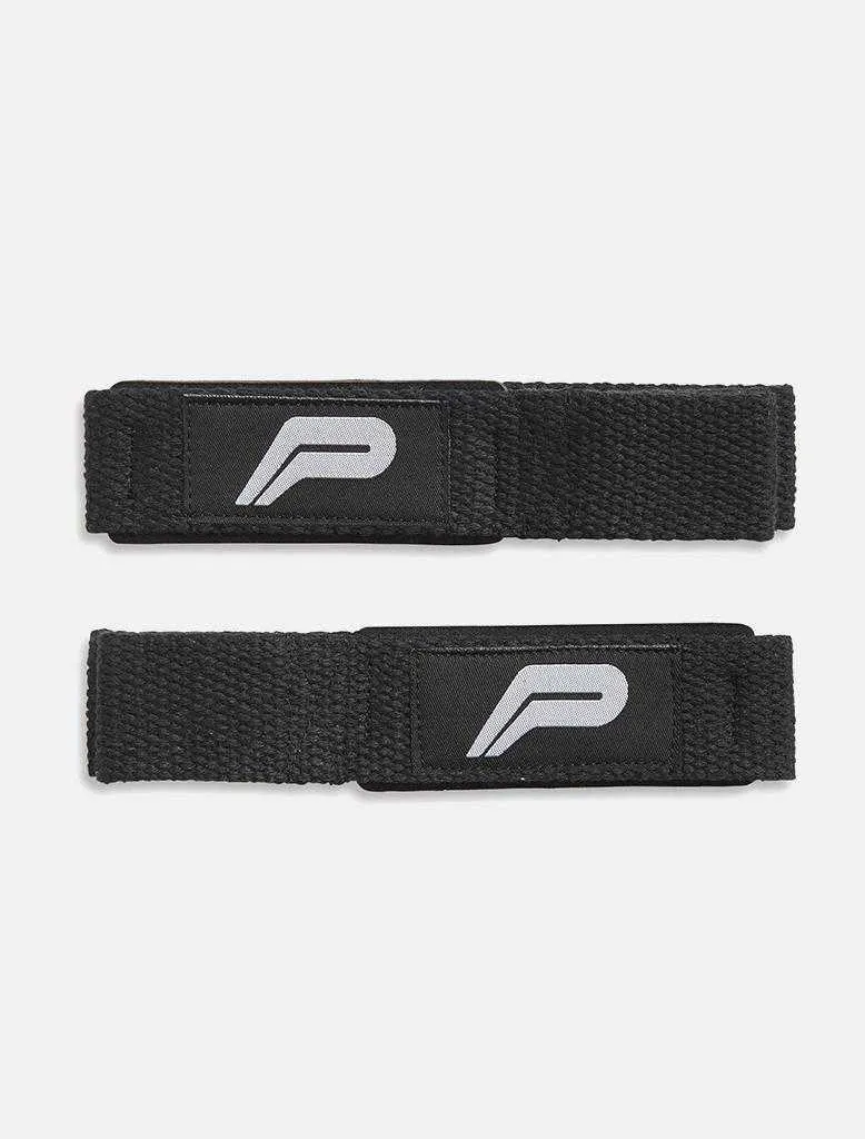 Gel Padded Lifting Straps - Black.White