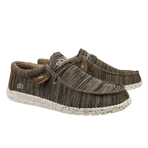 Hey Dude Men's Wally Sox Brown Shoes 110351500