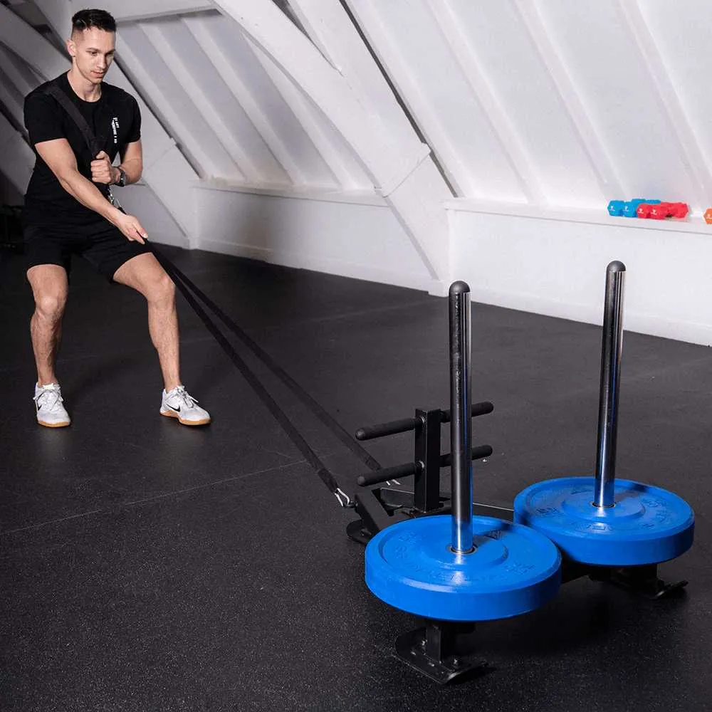 Hit Fitness Deluxe Power Sled With Harness