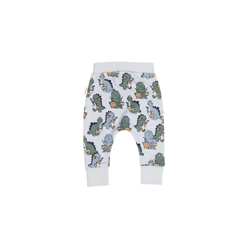 Huxbaby Dino Band Drop Crotch Pant