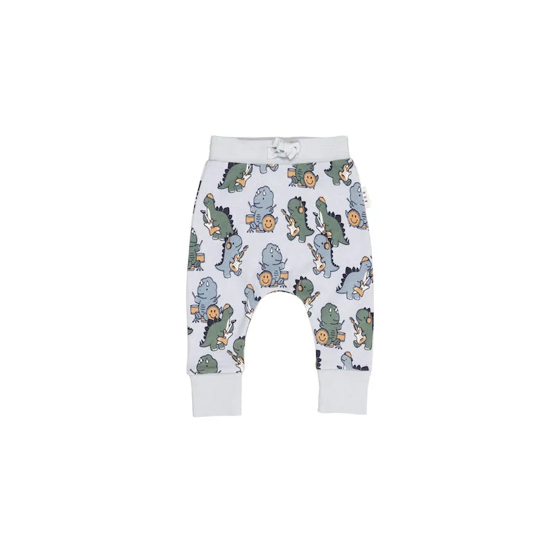 Huxbaby Dino Band Drop Crotch Pant