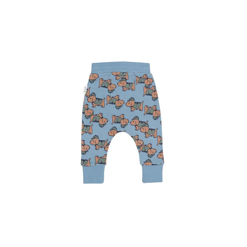 Huxbaby Dino Dog Drop Crotch Pant