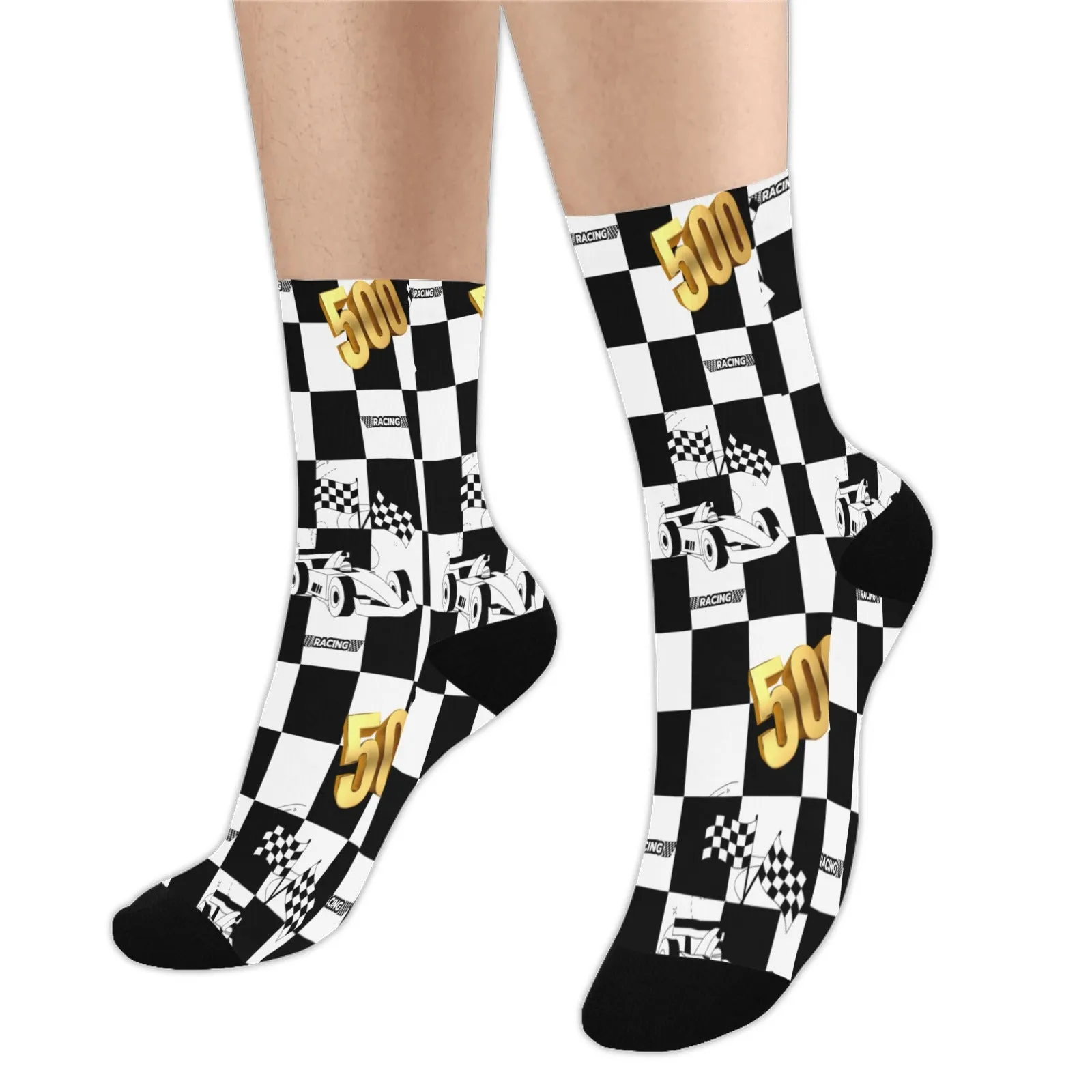 Indy 500 Crew Socks - Ships from The USA