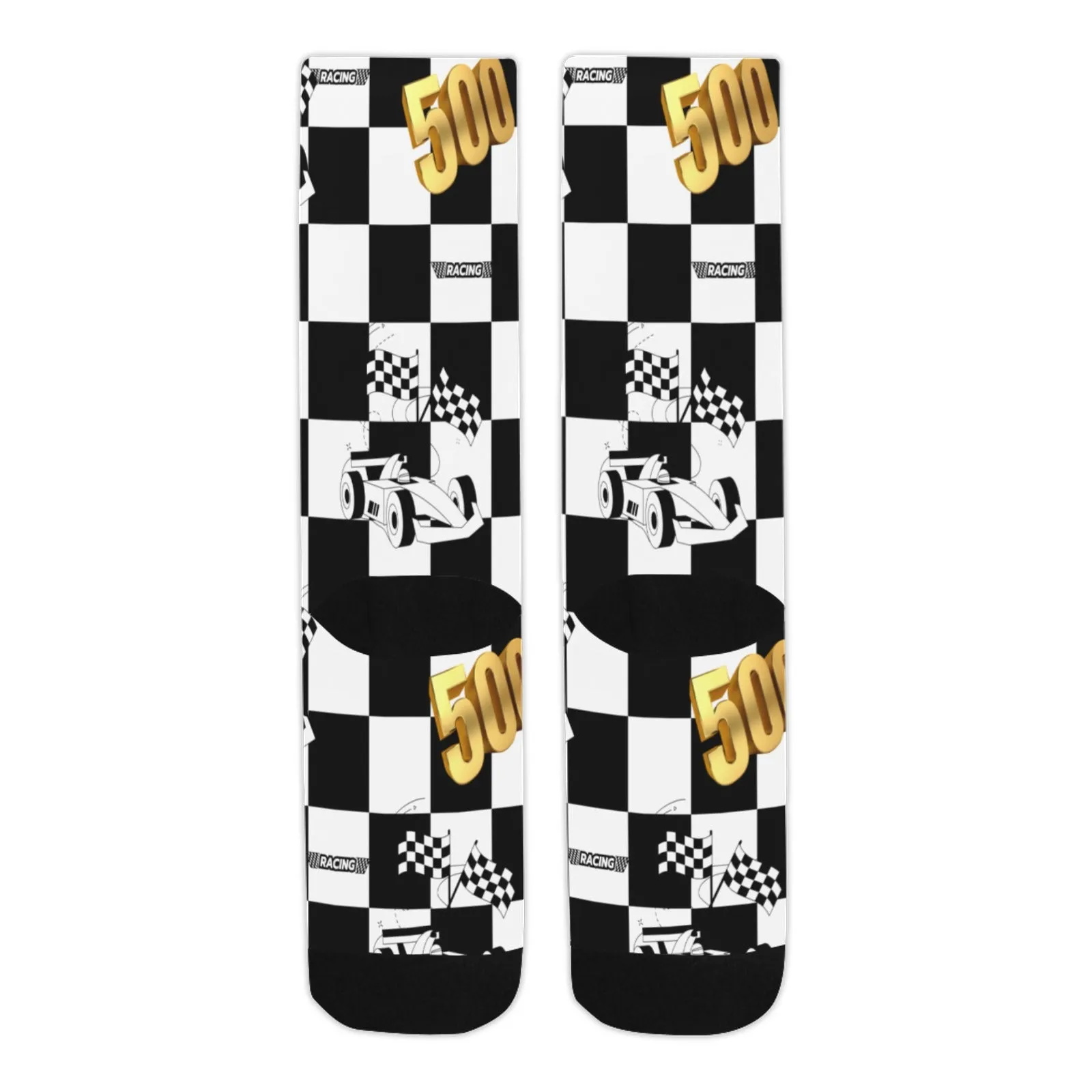 Indy 500 Crew Socks - Ships from The USA