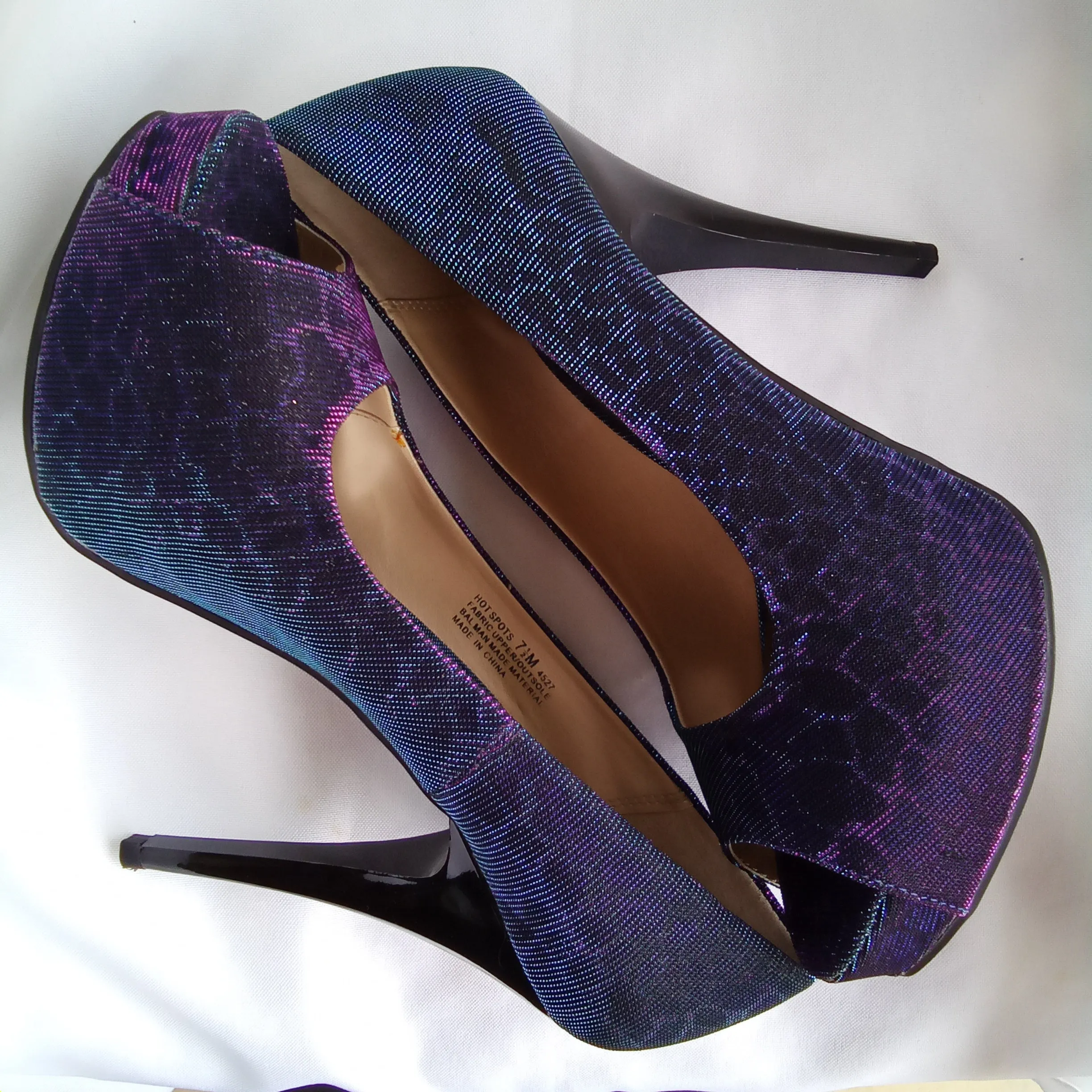 Iridescent Pumps | Chinese Laundry | Hot Spots - Giraffe - Blue Multi