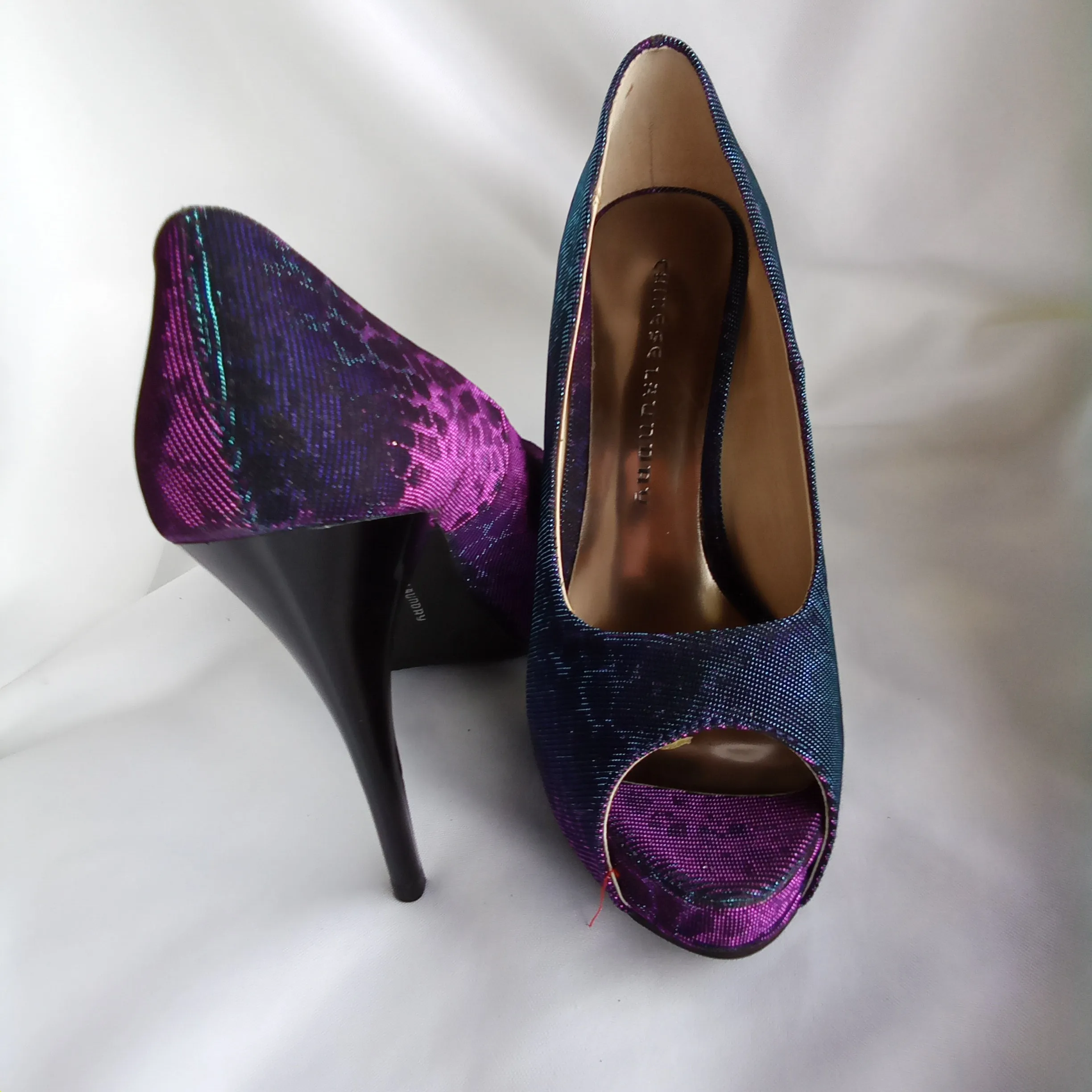 Iridescent Pumps | Chinese Laundry | Hot Spots - Giraffe - Blue Multi