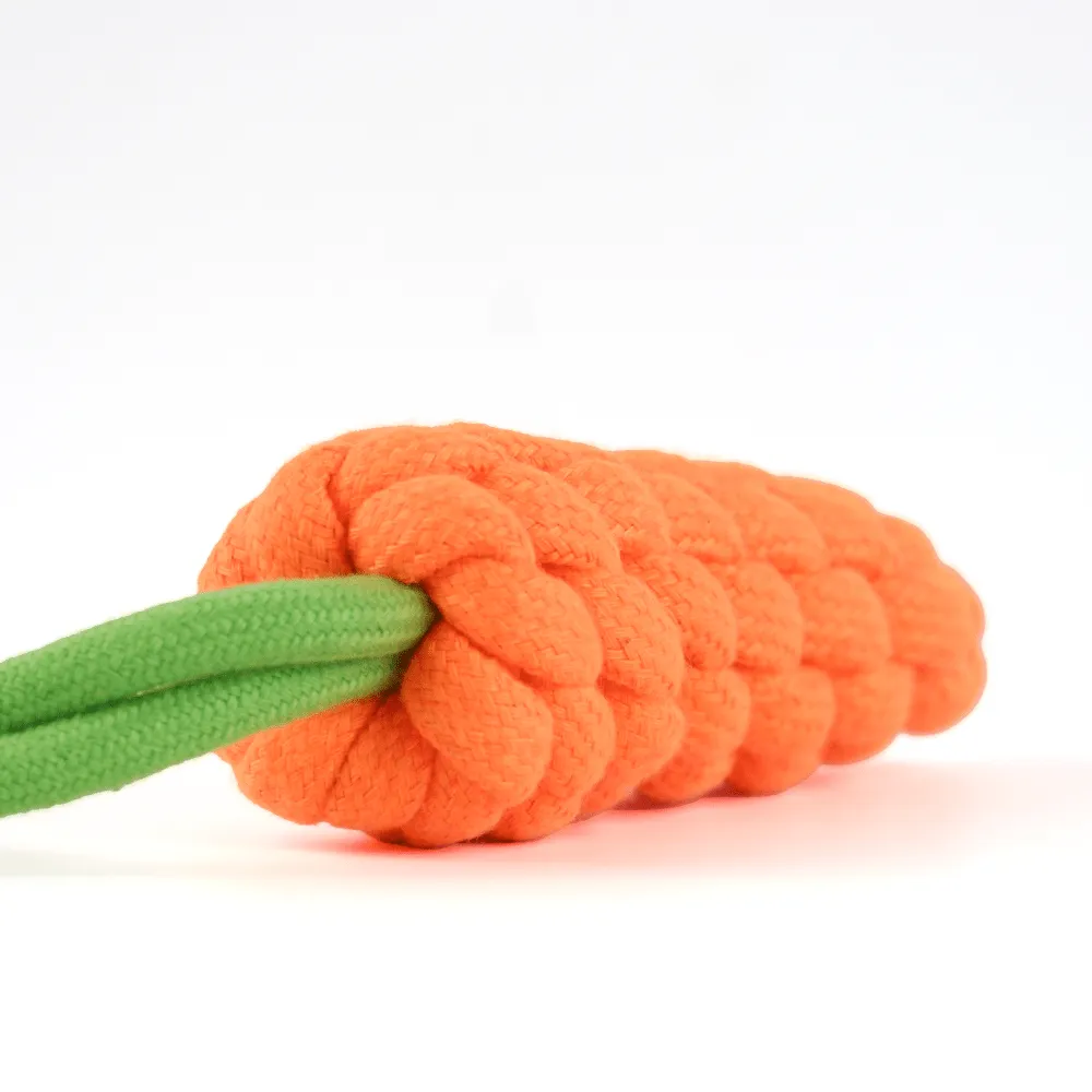 Kiki N Pooch Rope Carrot Toy for Dogs