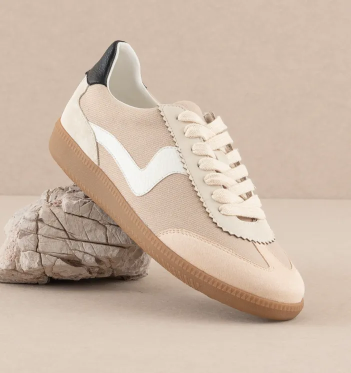 Kyla - Beige Low Top Sneaker