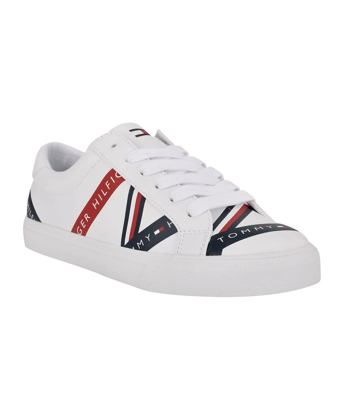 Lacen Tommy Hilfiger Lace-Up Sneakers, White