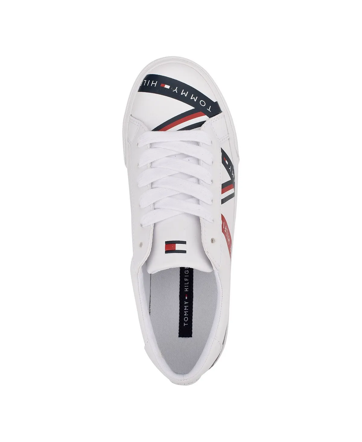 Lacen Tommy Hilfiger Lace-Up Sneakers, White