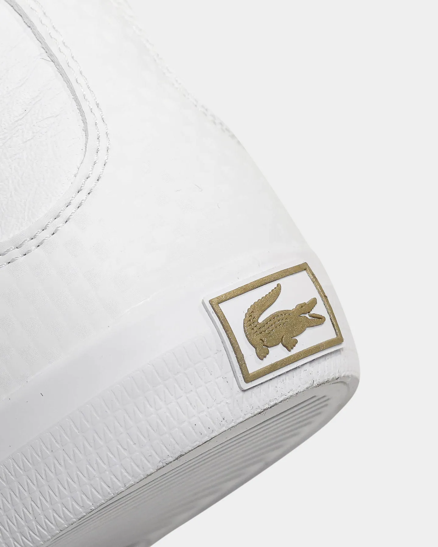 Lacoste Lerond Leather and Synthetic Sneaker White/White