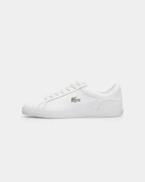 Lacoste Lerond Leather and Synthetic Sneaker White/White