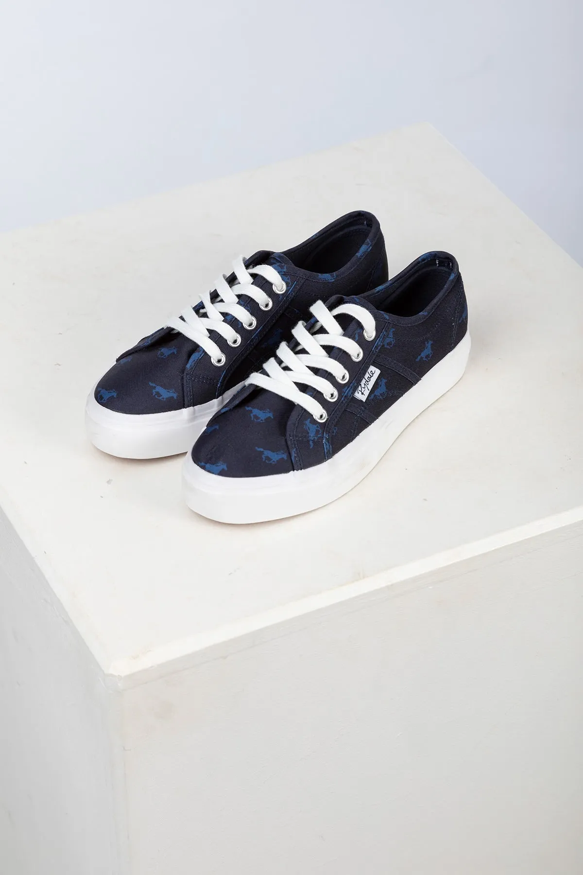 Ladies Canvas Platform Trainers - Roxby III