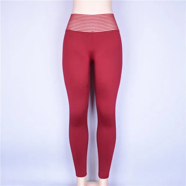 Ladies high waist work out fitness leggings