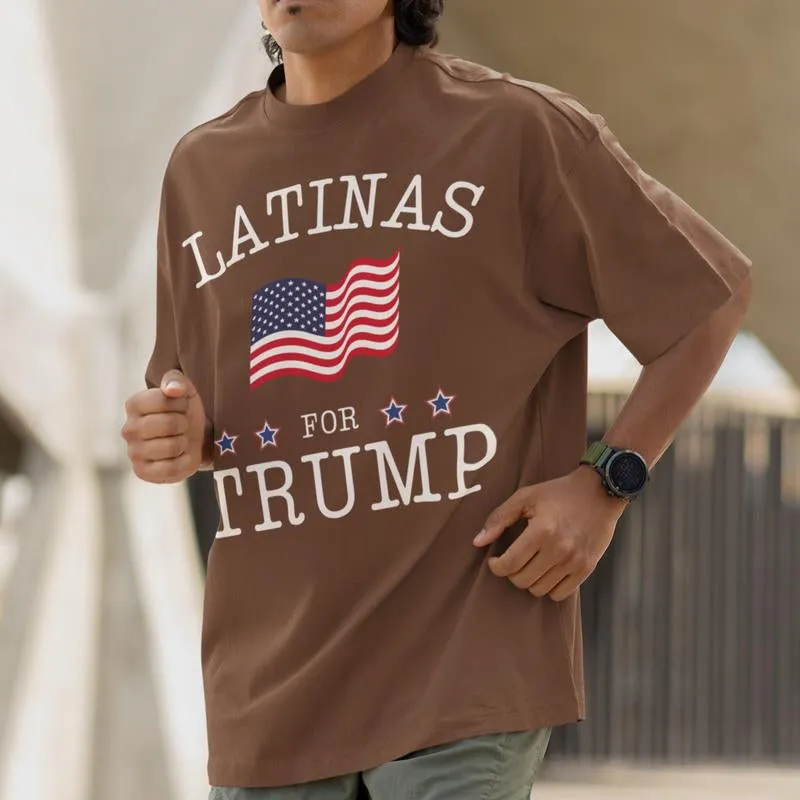 Latinas for Trump US Flag Shirt