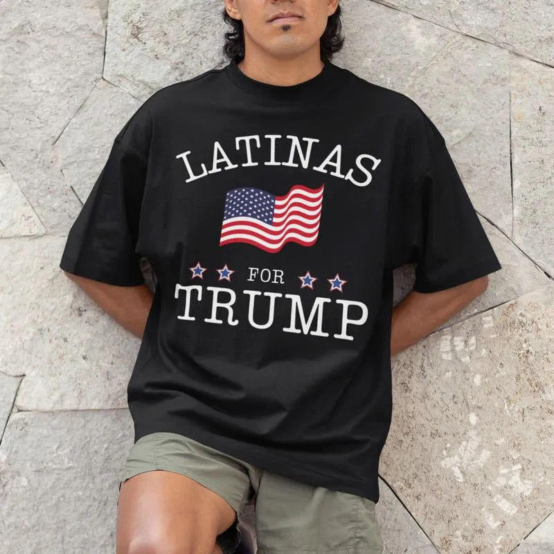 Latinas for Trump US Flag Shirt