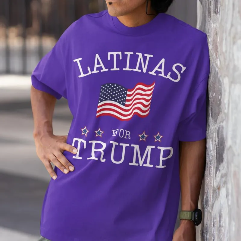 Latinas for Trump US Flag Shirt