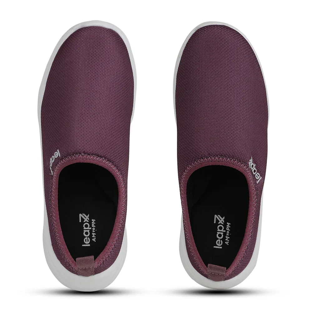 Leap7x Casual Purple Non Lacing Shoes For Women SILVES-2 By Liberty