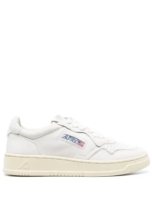 logo-patch low-top sneakers