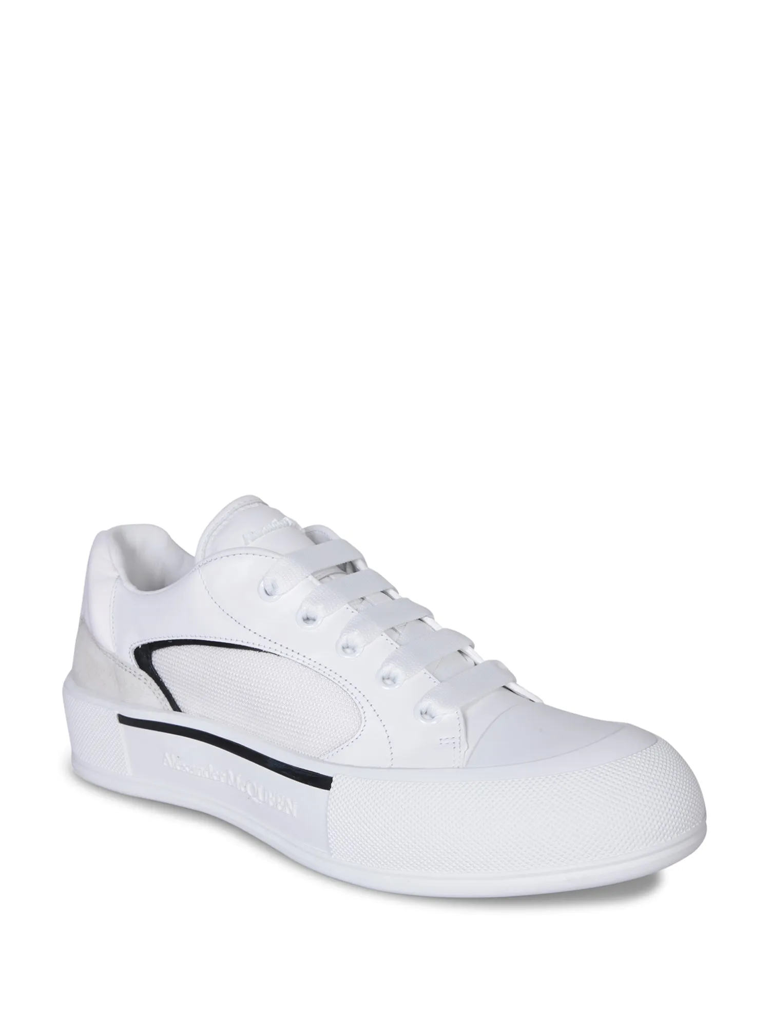 Low white/black sneakers