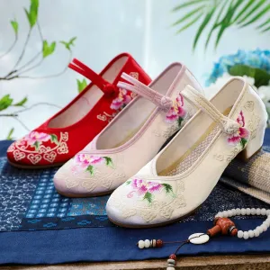 Magic Silk Square With Cheongsam For Canvas Shoes