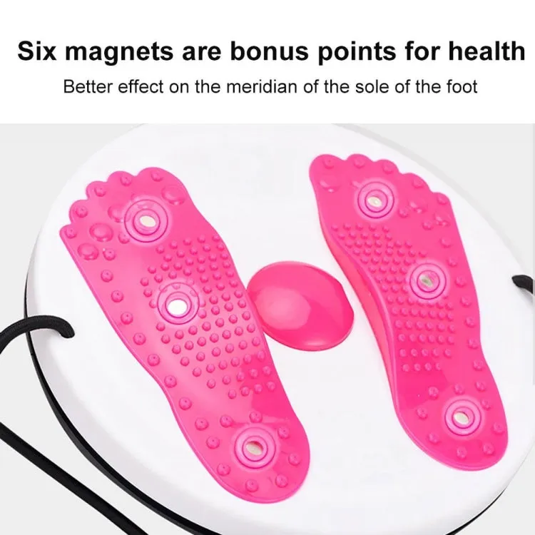 Magnet Massage Board Home Fitness Equipment Twisted Waist Disk With Drawstring, Specification: 28 x 28cm(Pink)