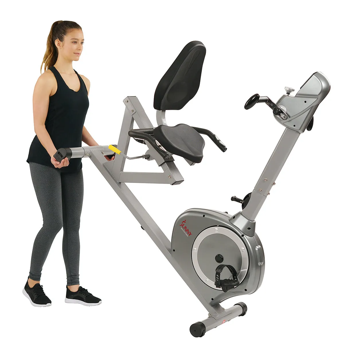 Magnetic Recumbent Exercise Bike with Moving Arms Exerciser w/ 350 LB High Weight Capacity