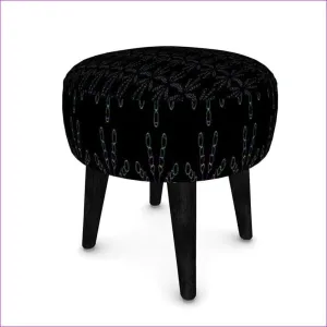 Mandala Black Footstool (Round, Square, Hexagonal)