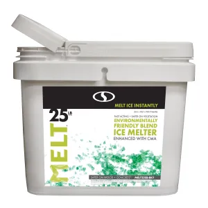 MELT 25 Lb. Bucket Premium Environmentally-Friendly Blend Ice Melter w/ CMA