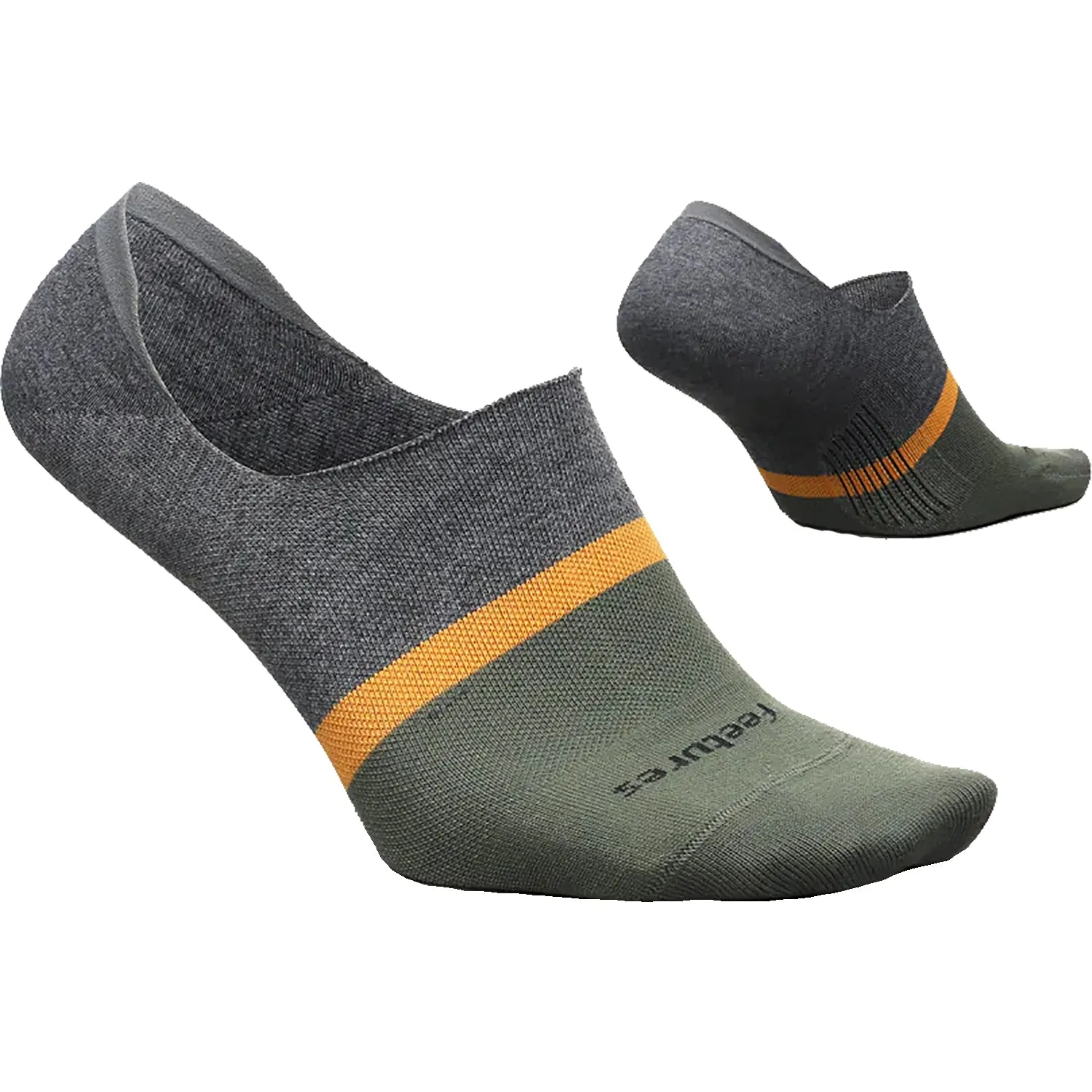 Men's Feetures Everyday No Show Socks Cadet Grey