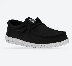 Men's Heydude 40009 Wally Slub Classic Slip On Shoes - Black