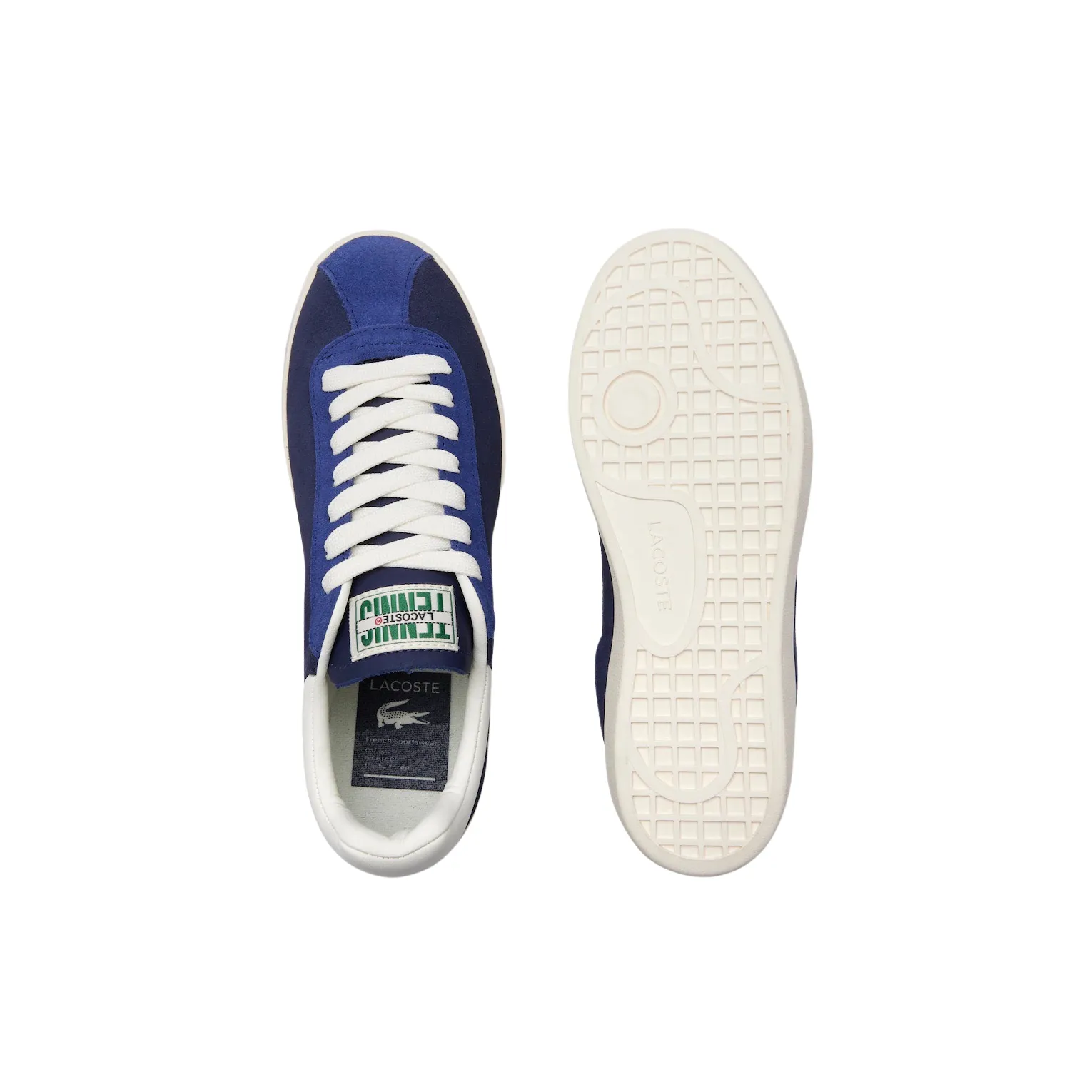 Men's Lacoste Baseshot Navy Gold White Sneakers