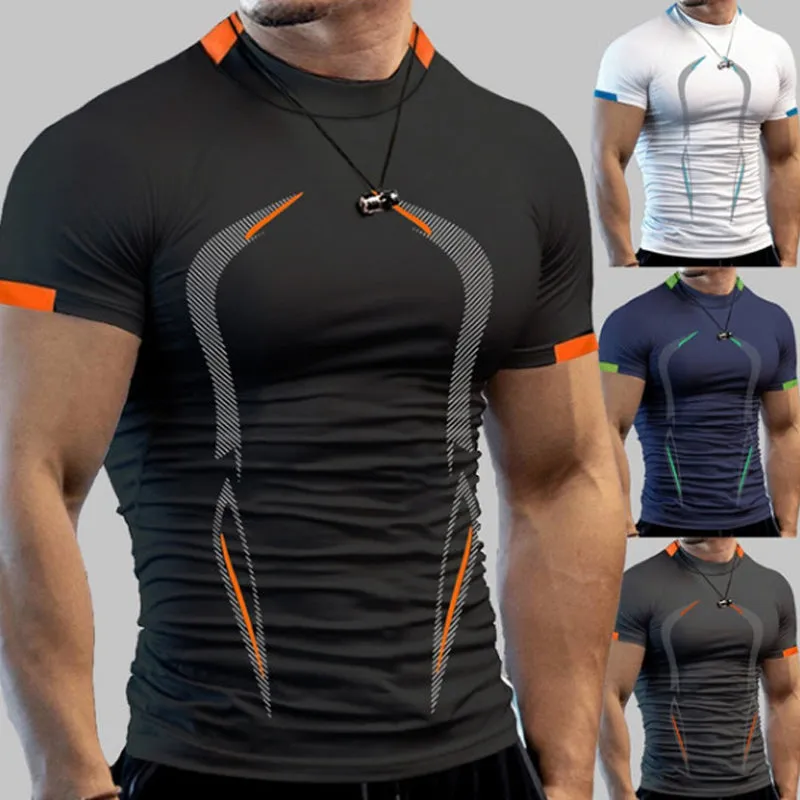 Men's summer fitness t-shirt