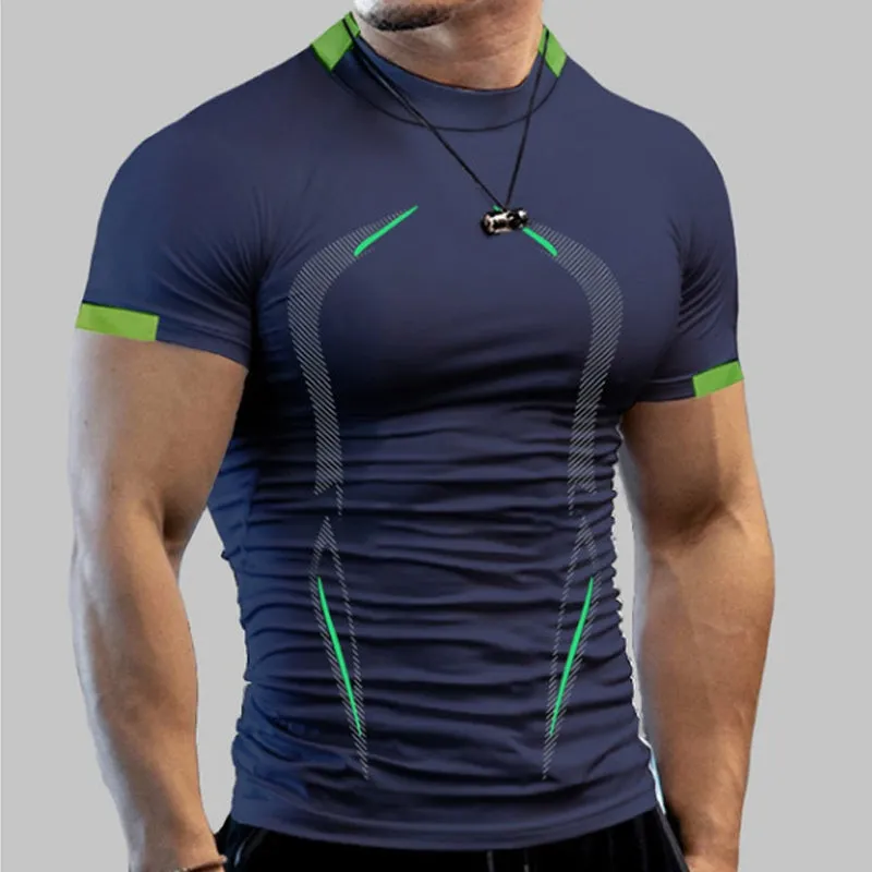 Men's summer fitness t-shirt