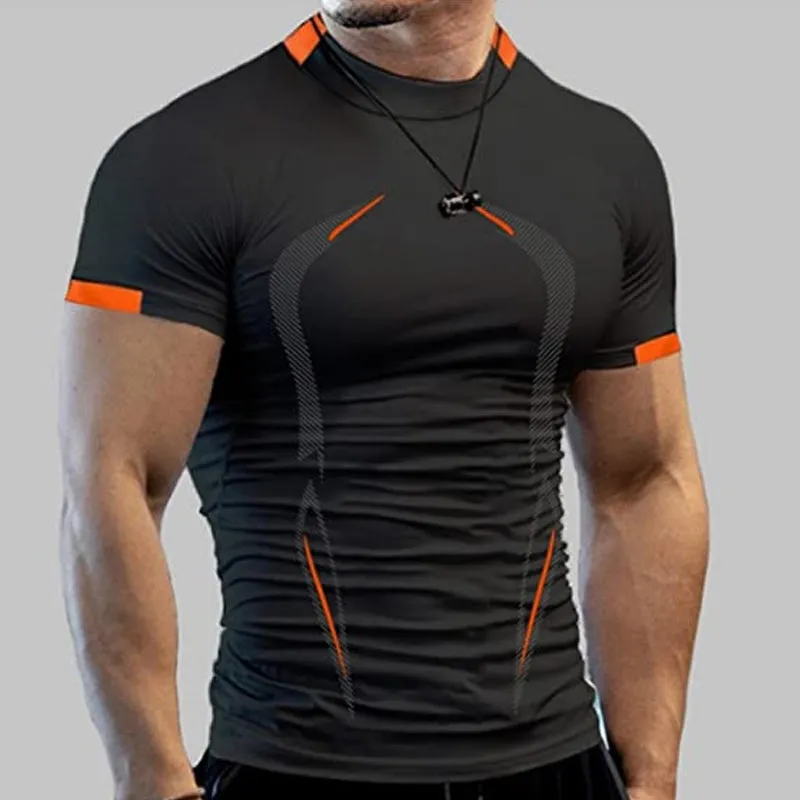 Men's summer fitness t-shirt