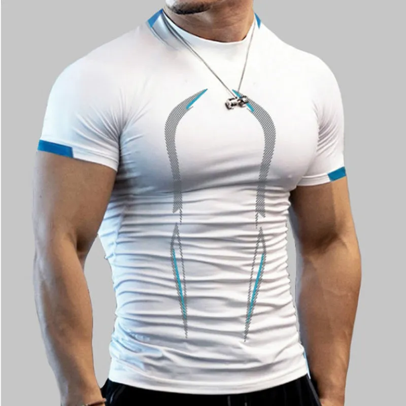 Men's summer fitness t-shirt