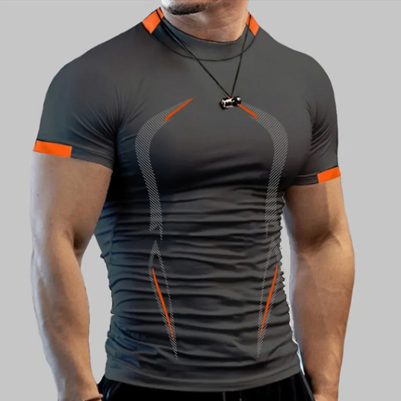 Men's summer fitness t-shirt