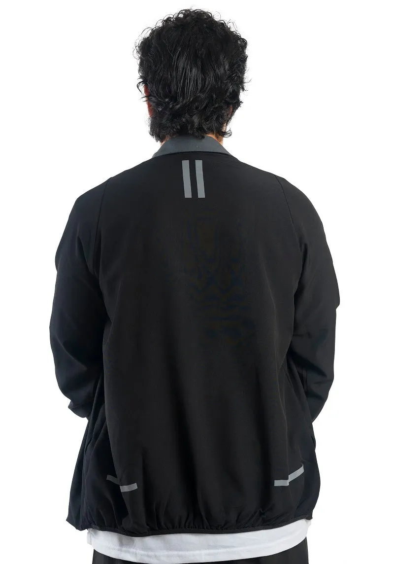 MICRO STRETCH TRACK SUIT (MEN’S) GREY/BLACK