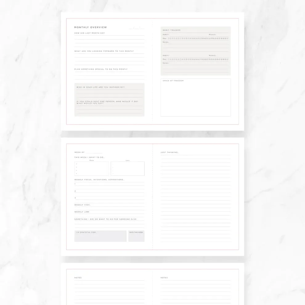 Minimal Guided Journal | Thougthful