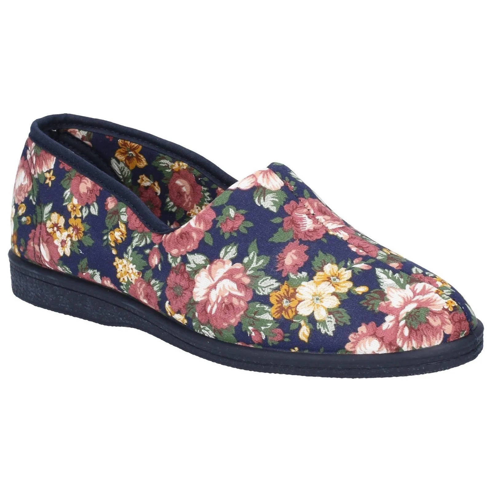 Mirak Patricia Women's Cotton Slip-On Summer Shoes Lightweight Breathable Footwear with Comfortable Insole, Easy to Wear Design, and Stylish Pattern