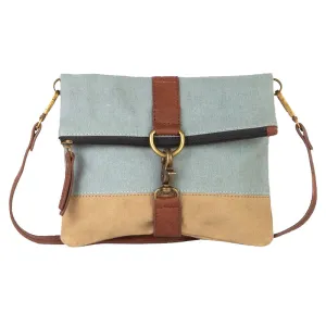 Mona B Small Messenger Crossbody Bag with Stylish Design for Girls and Women: Sky Blue