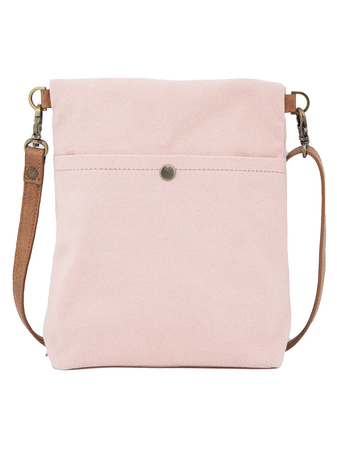 Mona B Small Messenger Crossbody Bag with Stylish Design for Women: Pink